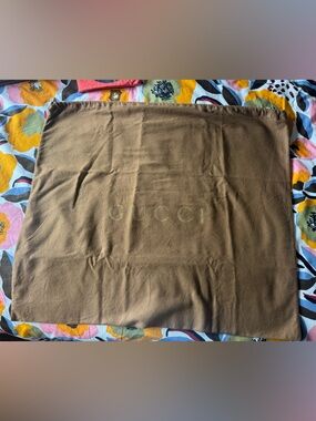Gucci Brown Logo Dust Bag